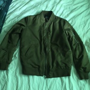 Dark green snow jacket